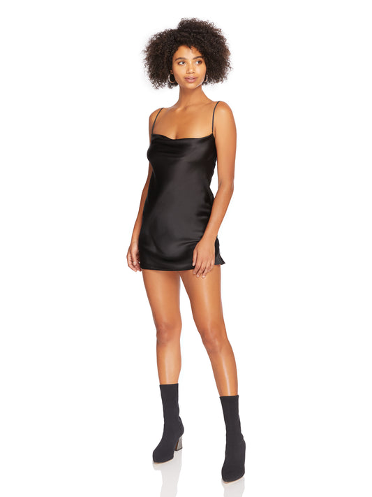 Tie Back Silk Slip Dress