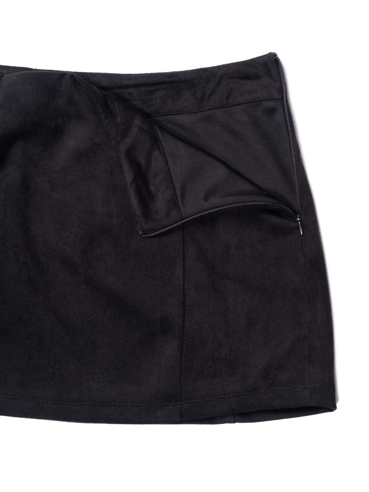 Vegan Suede Mini Skirt