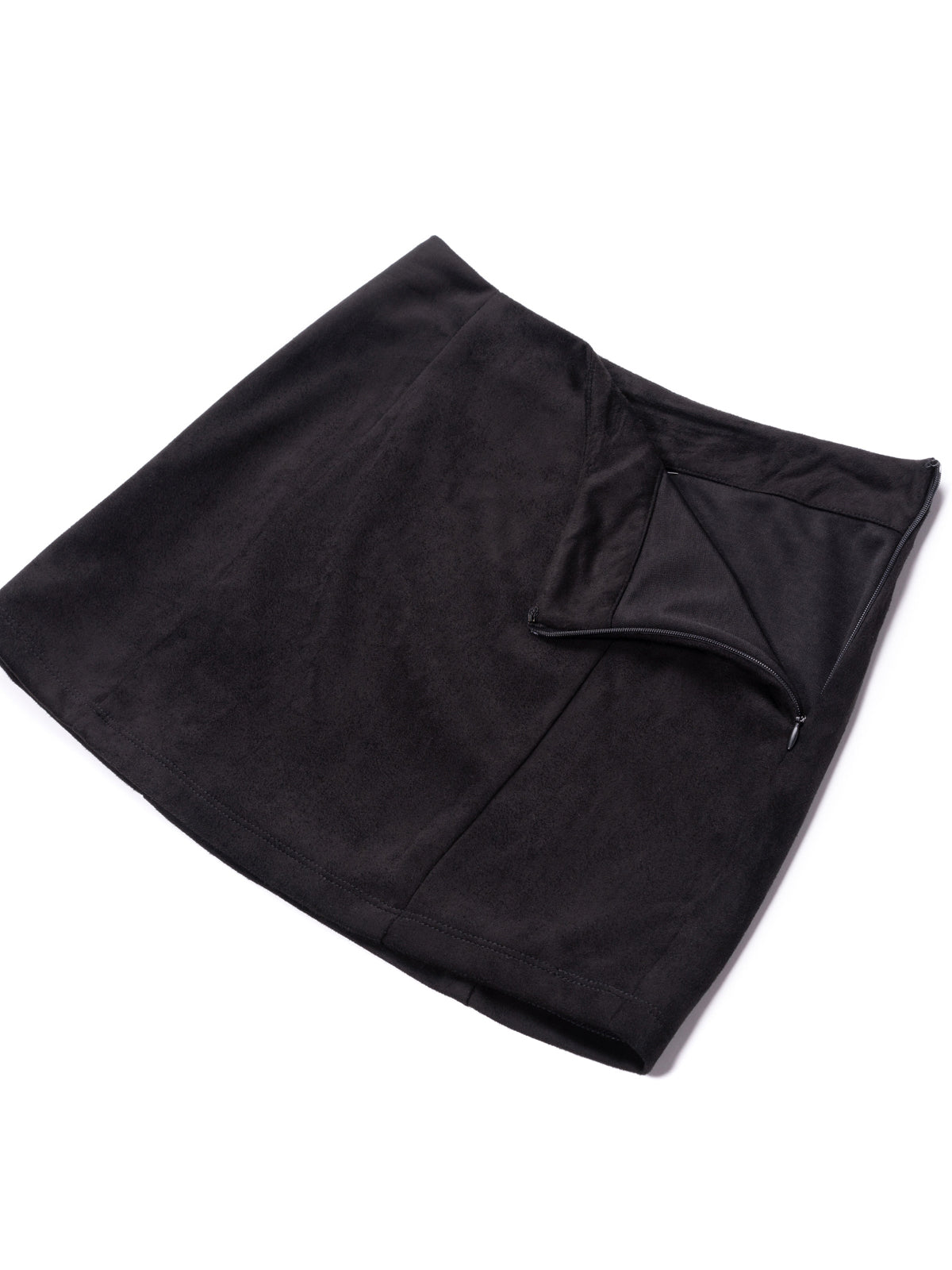 Vegan Suede Mini Skirt