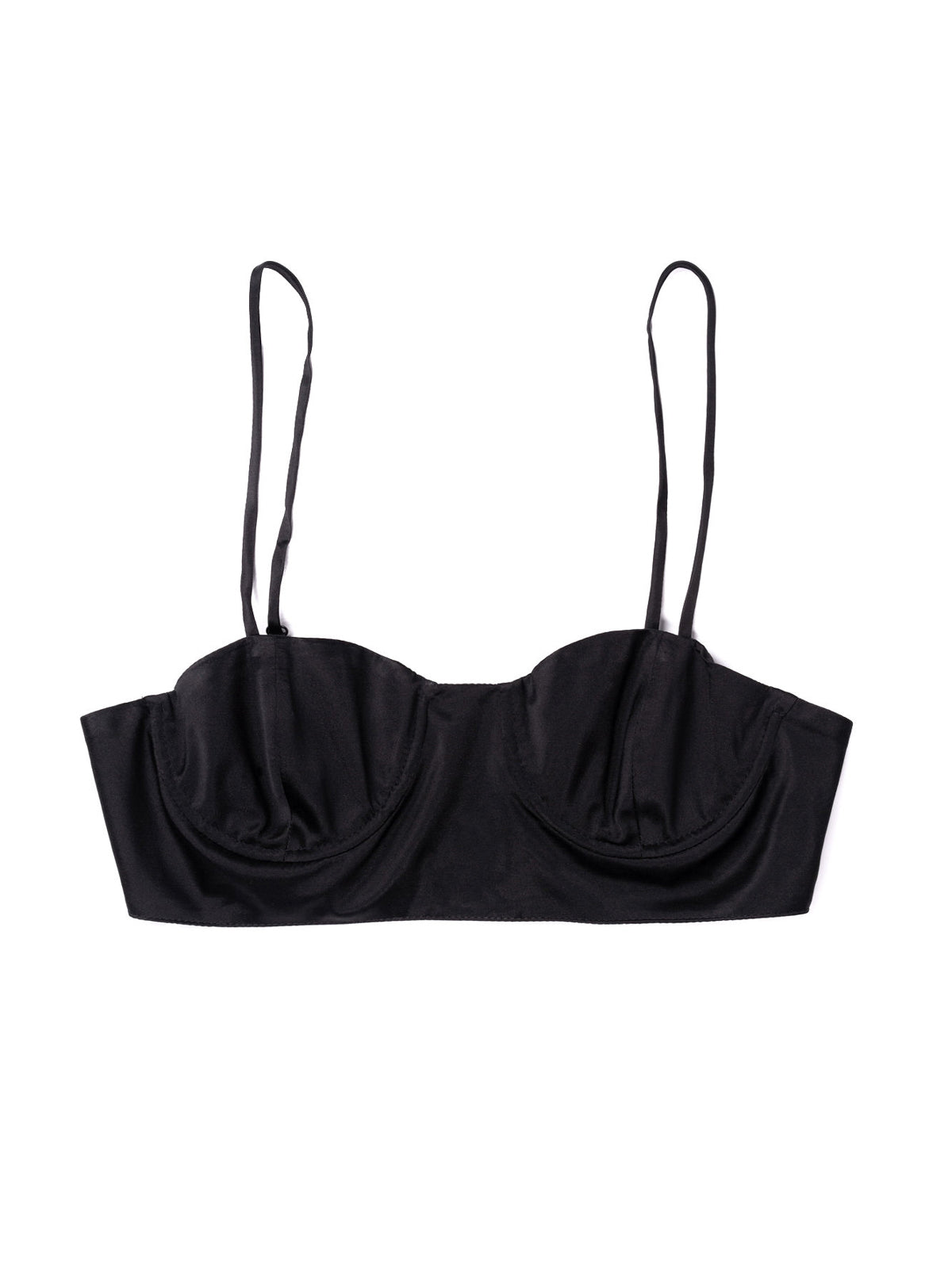 Silk Underwire Bra Top